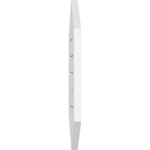 Vertical Peaked Surface Mount PVC Gable Vent R68097