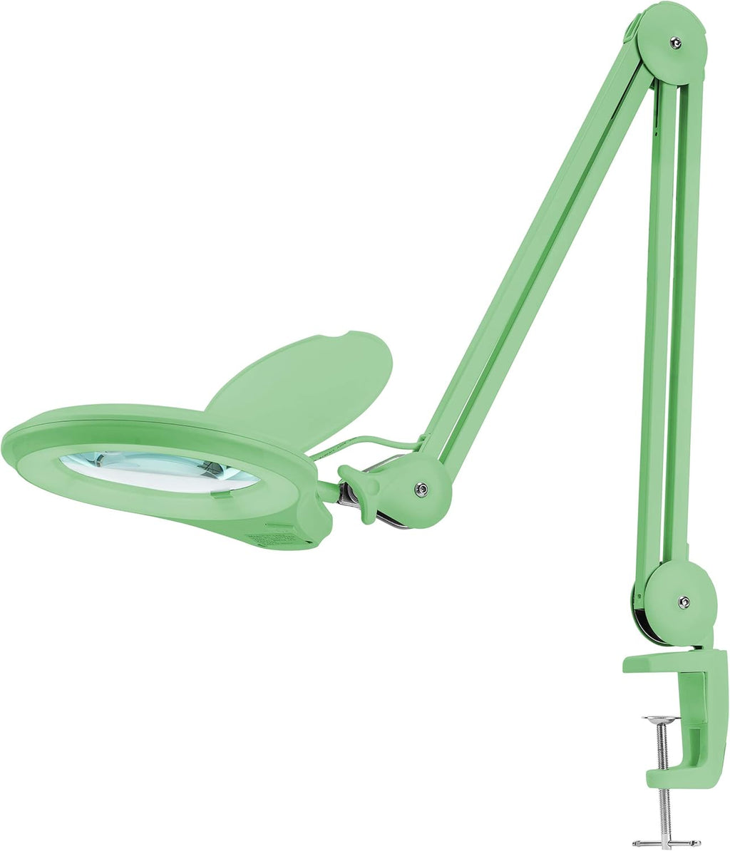 1,200 Lumens Dimmable LED Magnifying Lamp with Clamp, 5 Diopter, 5 Inches Lens, Gray J52054