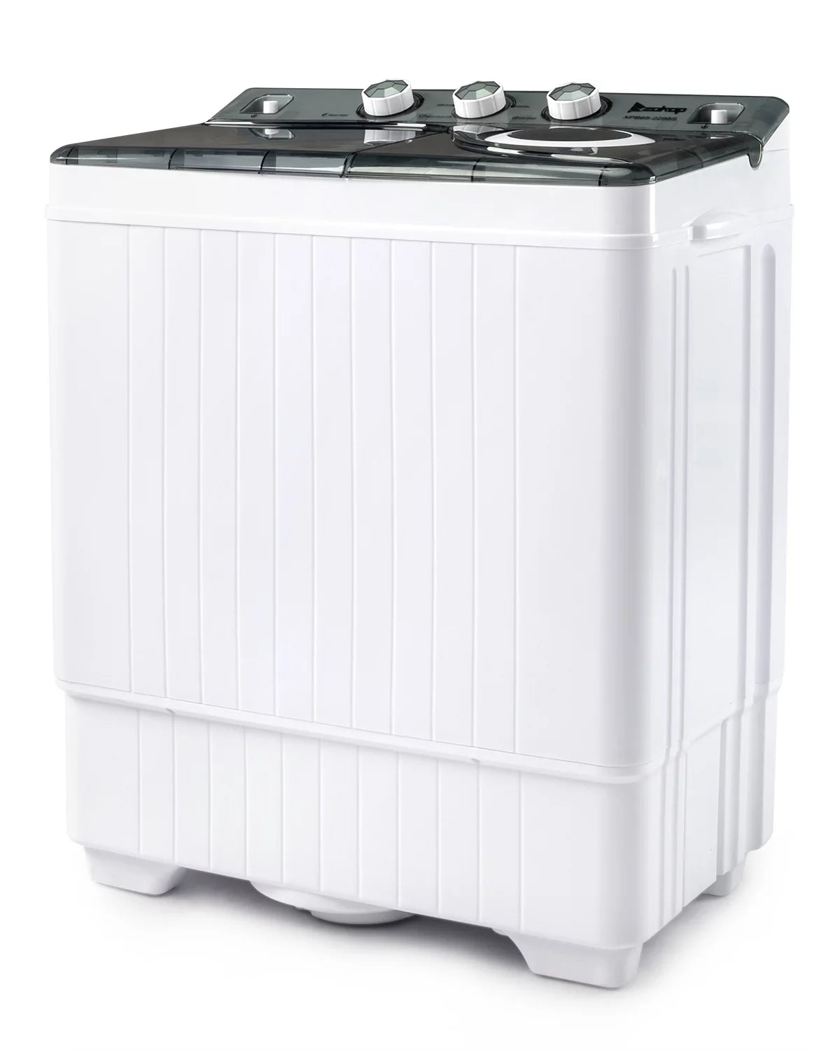 Portable 26lbs Compact Twin Tub Washing Machine White Black U532825