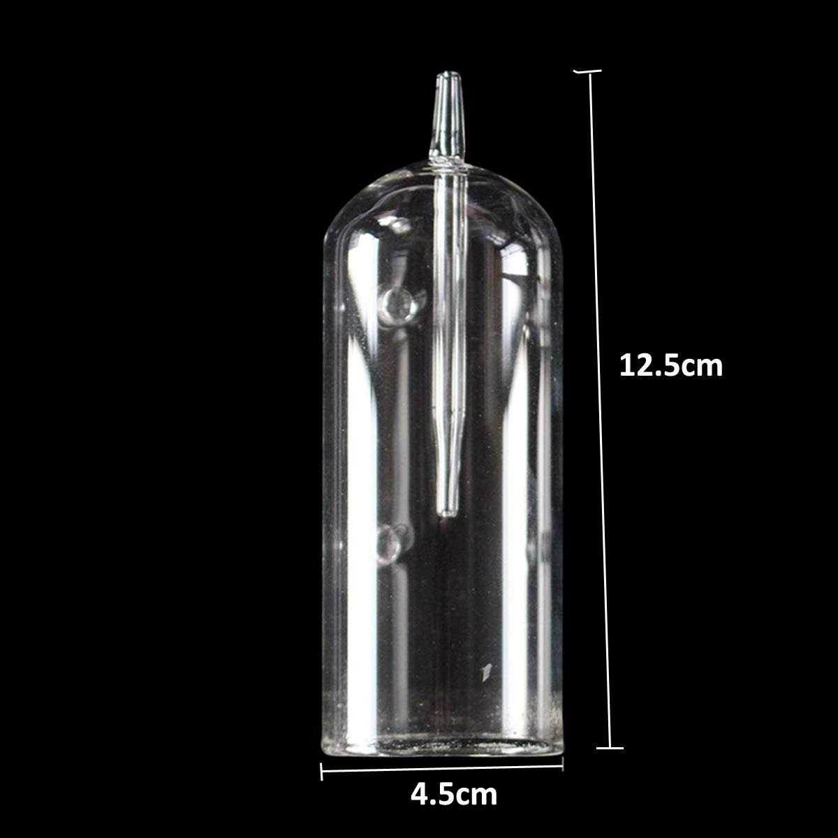 Aquarium Air Oxygen Bubbler Glass Cup with Water Tube I399757