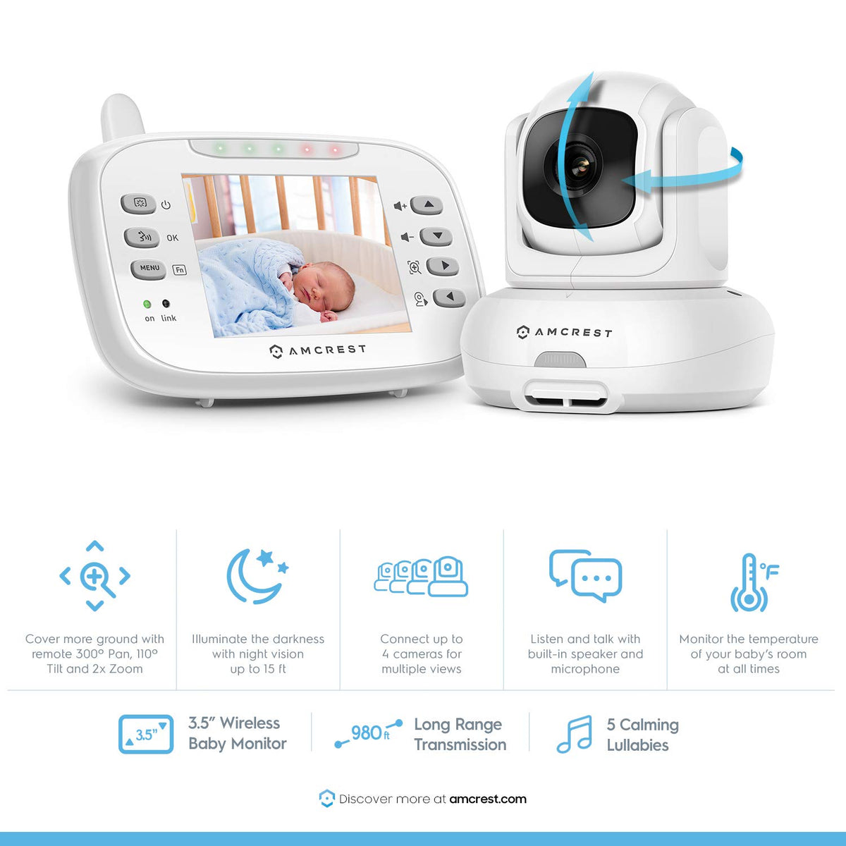 Video Baby Monitor with Camera and Audio U257556