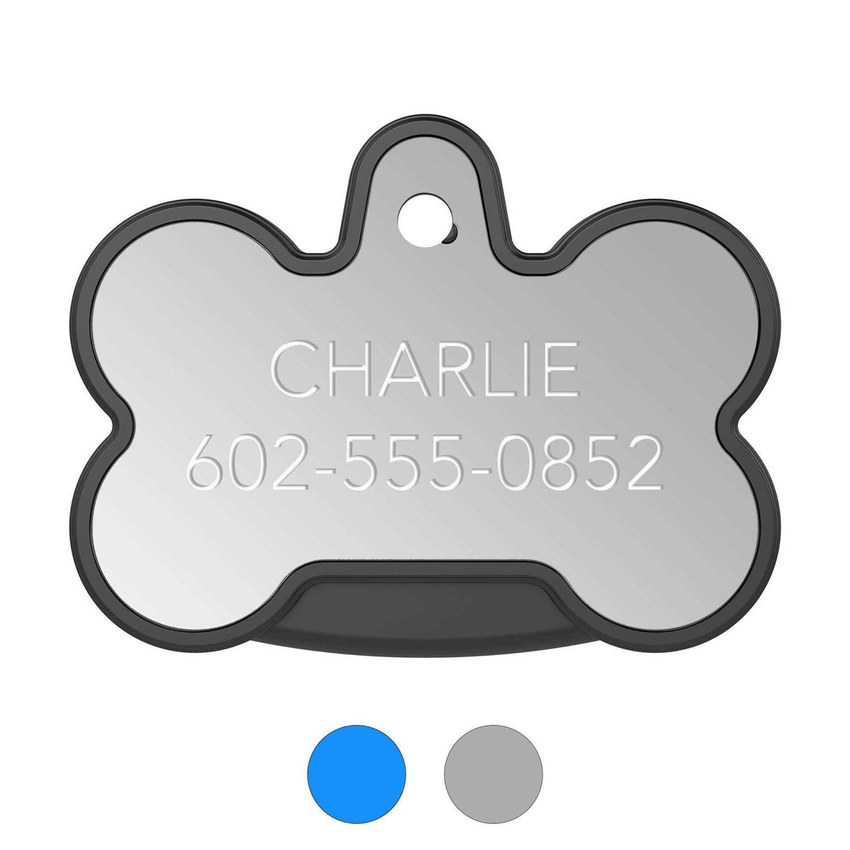 Smart Tag Dog Bone Personalized ID and Tracker V7466