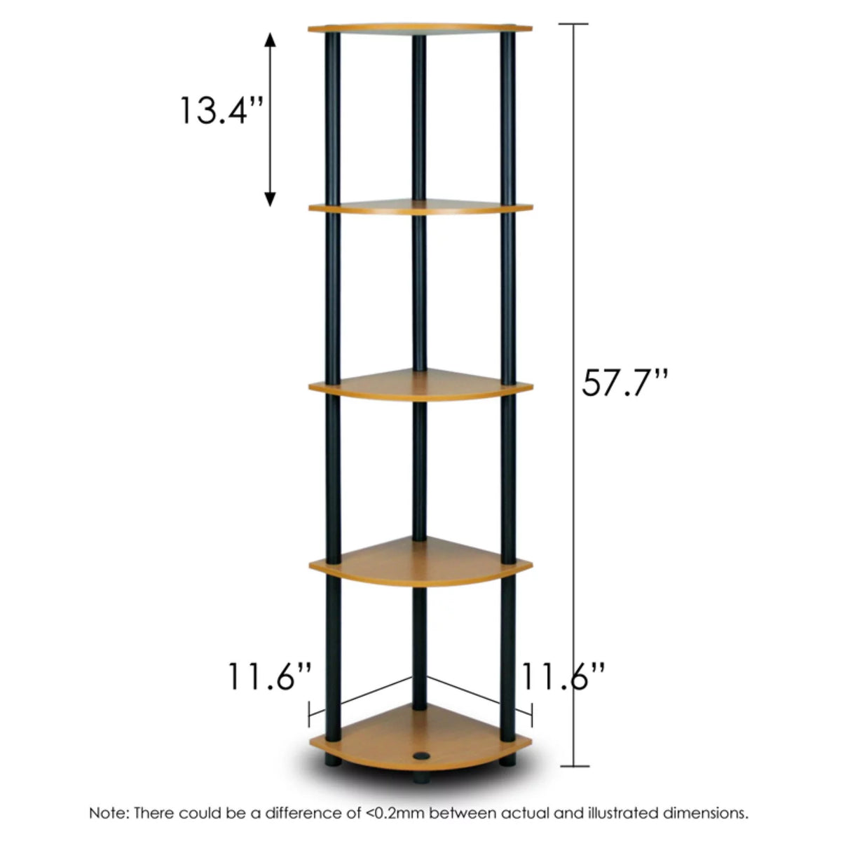 5 Tier Corner Display Rack Shelving Unit C82002