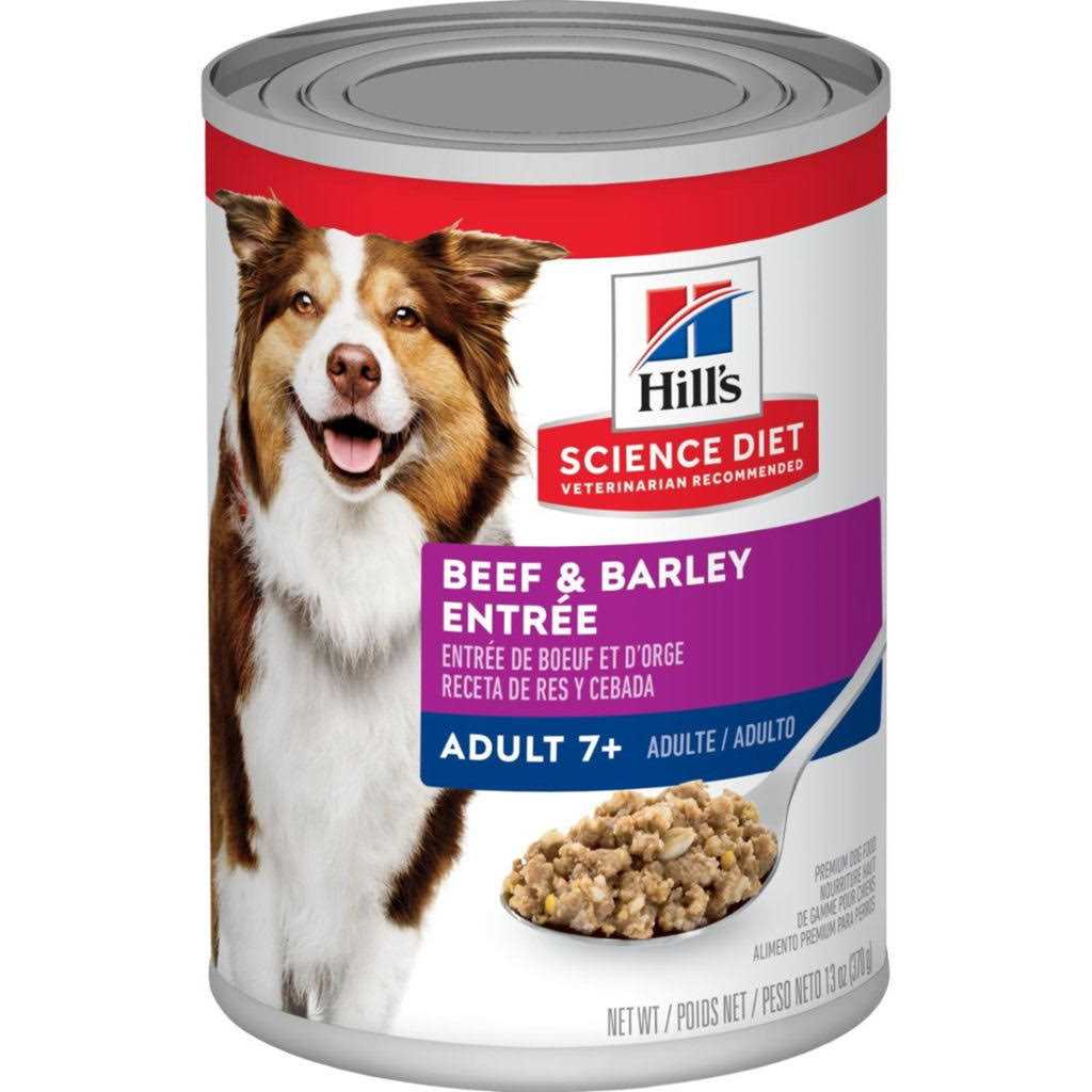 Adult 7+ Beef & Barley Dog Food T448