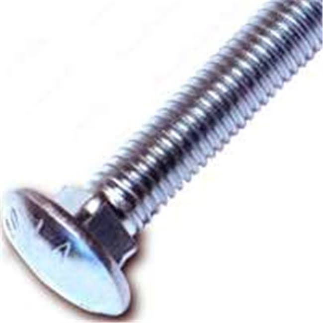 Carriage Bolt, 3/8-16 x 8 in, Zinc Plated L419523