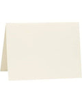 Folded Card 5 1/2 x 8 1/2 Natural White 100% Cotton 50 Qty A138