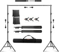 10x8.5FT Backdrop Stand Kit with Spring Clamp, Sand Bag, Carry Bag J372770