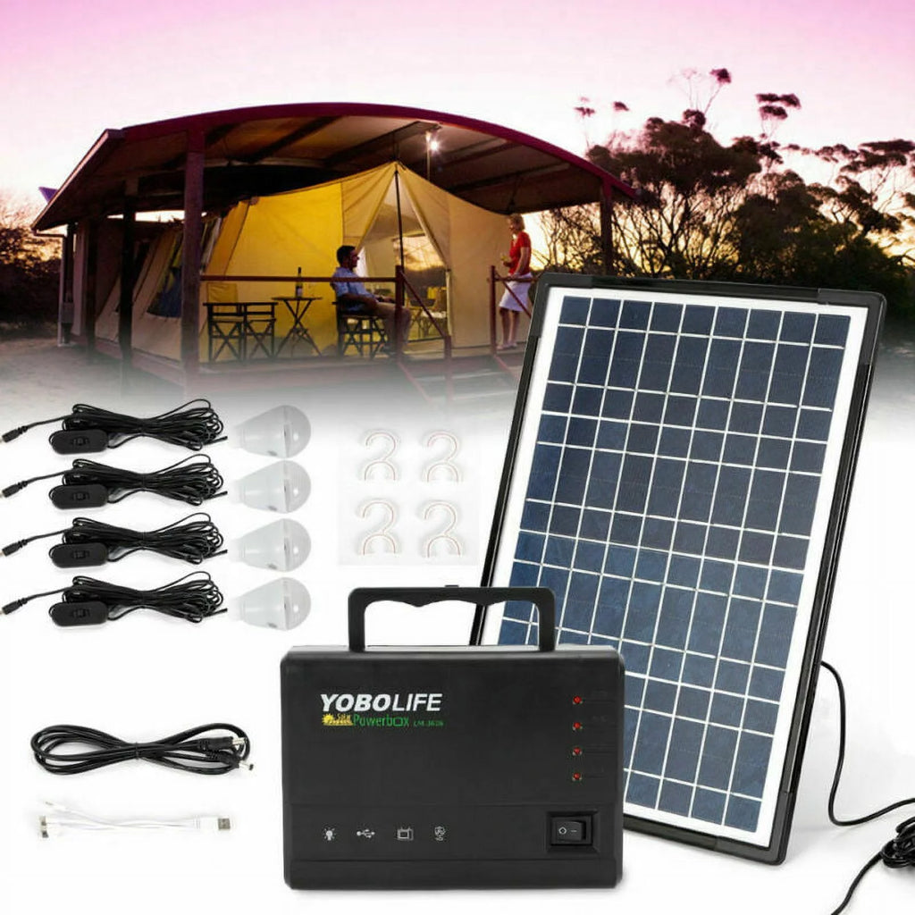 Portable Solar Panel Power Generator Kit M8554