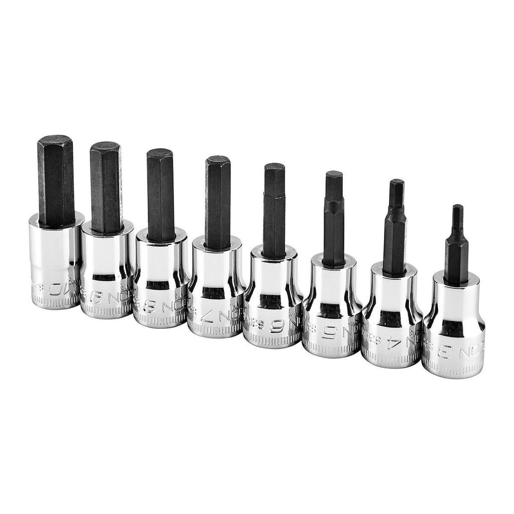 3/8 in. Drive Metric Hex-Bit Socket Set, 8-Piece H27222