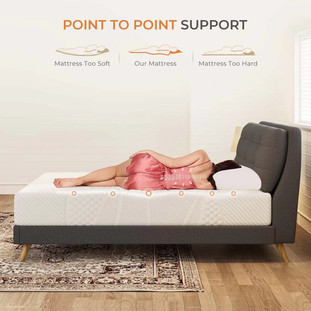 10'' Cooling Gel Memory Foam Queen Size Mattress Z5641