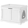Cat Litter Box Enclosure Wooden Side Table H716