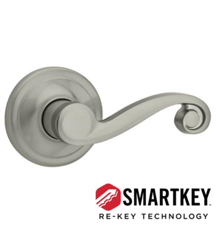 Bright Brass Left Hand Double Cylinder Handleset Trim S165