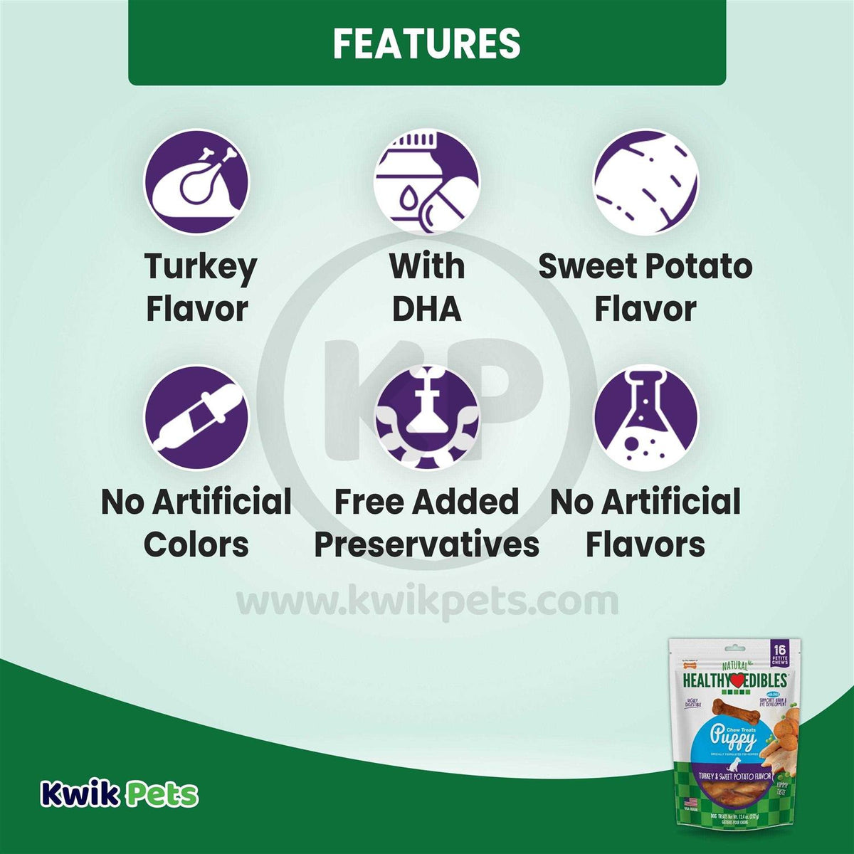 Puppy Chew Treats Turkey Sweet Potato J626