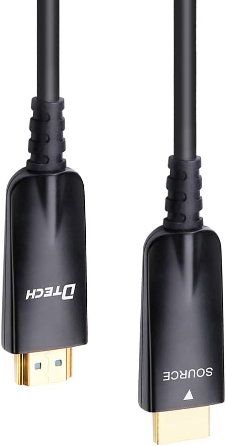 100ft Fiber Optic HDMI Cable 4K 30Hz 1080p 60Hz Black J4308