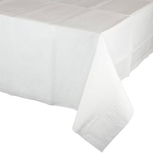 White Tissue Poly Tablecover 54 x 108 Case of 24 T8120