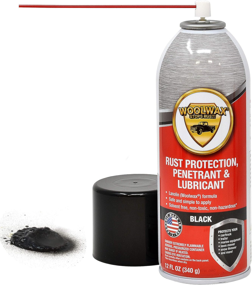 12 Oz Black Aerosol Spray Can 6 Pack I975