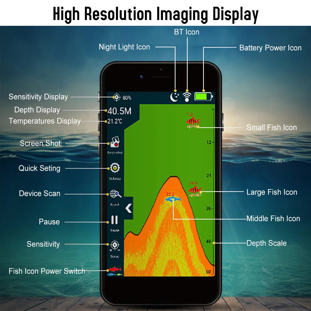 Portable Fish Finder Depth Finder F381934