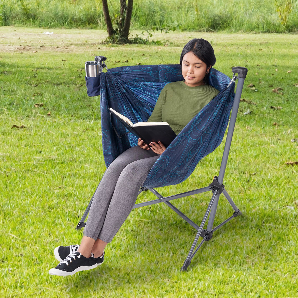 Portable Nylon Hammock Camping Chair C84698