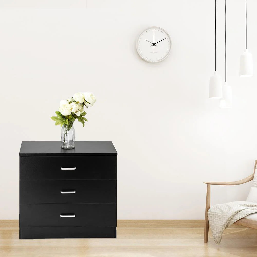 Wooden 3 Drawer Nightstand W478738