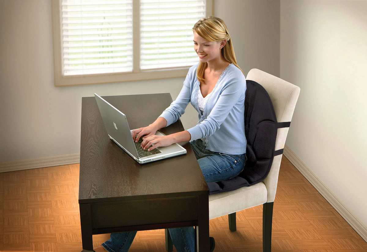Black Portable Seat Cushion Massager with Heat U382098