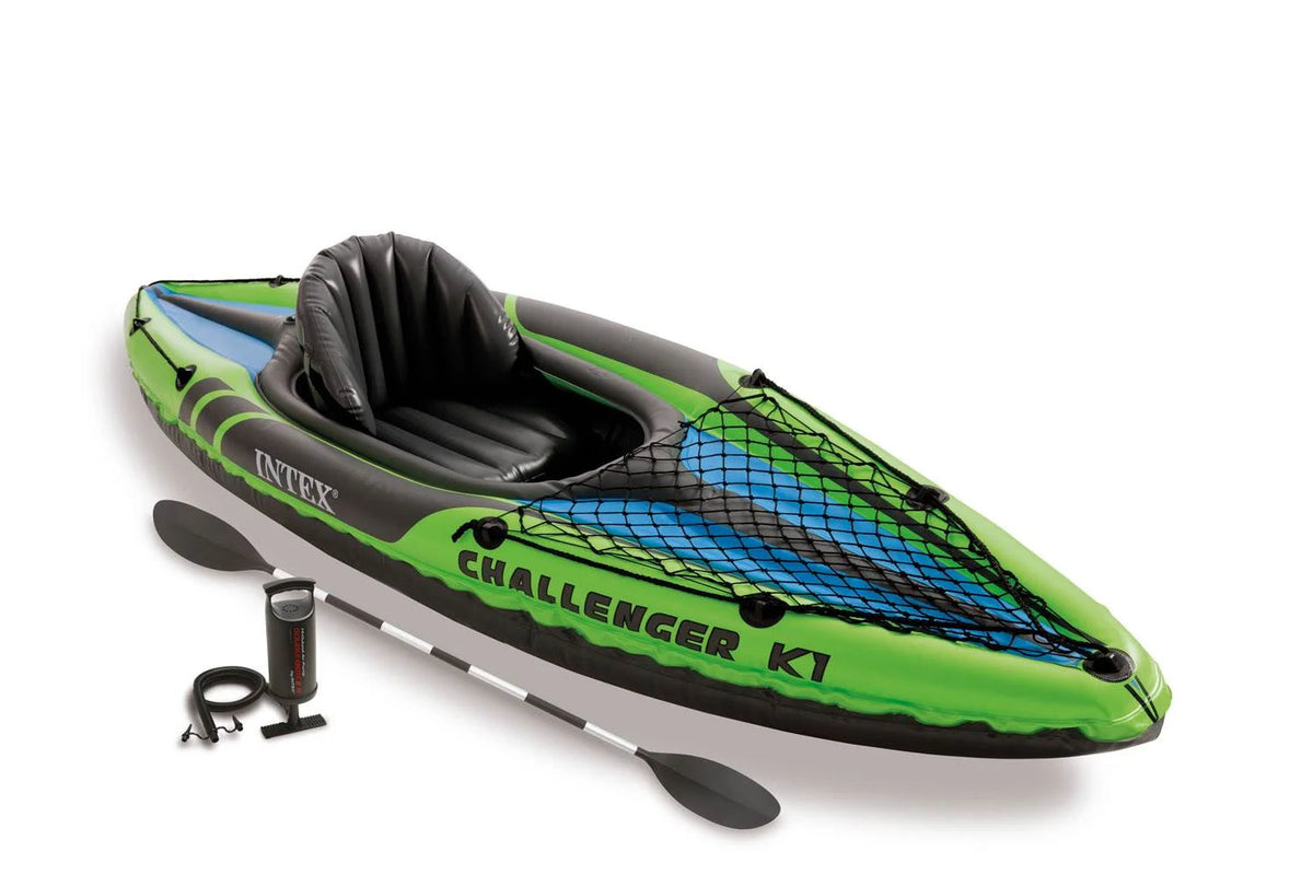 1-Person Inflatable Kayak with Oars and Pump I38057