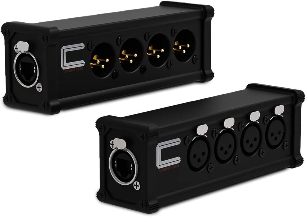 4 Channel XLR to Ethernet Audio Snake Receiver D759