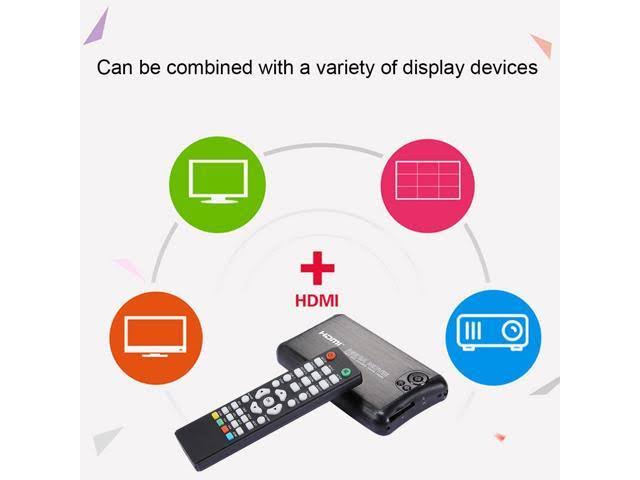 1080p Full HD Aluminum Shell Media Player with Remote Control K696374