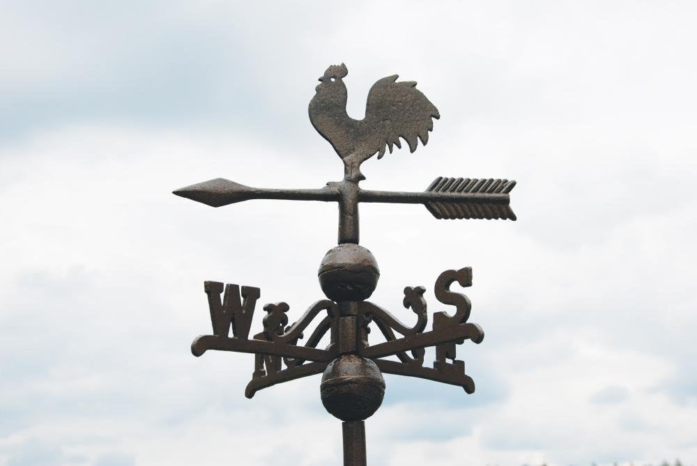 Cast Iron Rooster Weathervane U641801