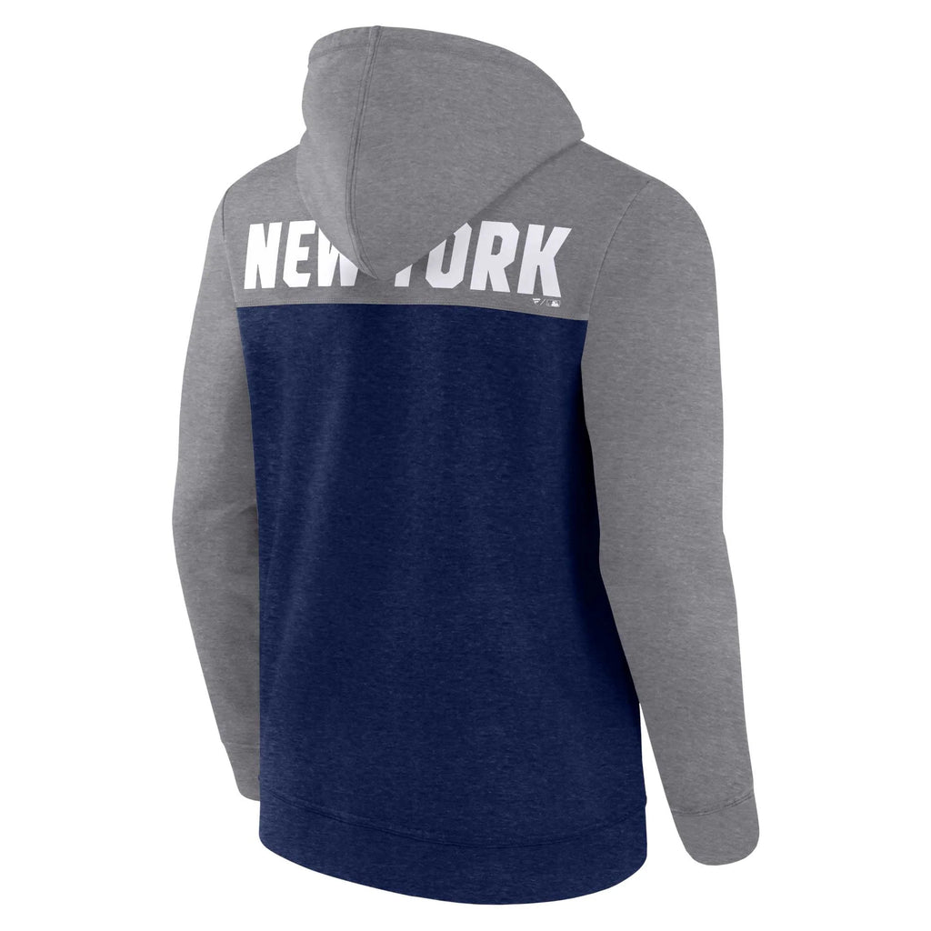 Heathered Navy Heathered Gray Full-Zip Hoodie H616391