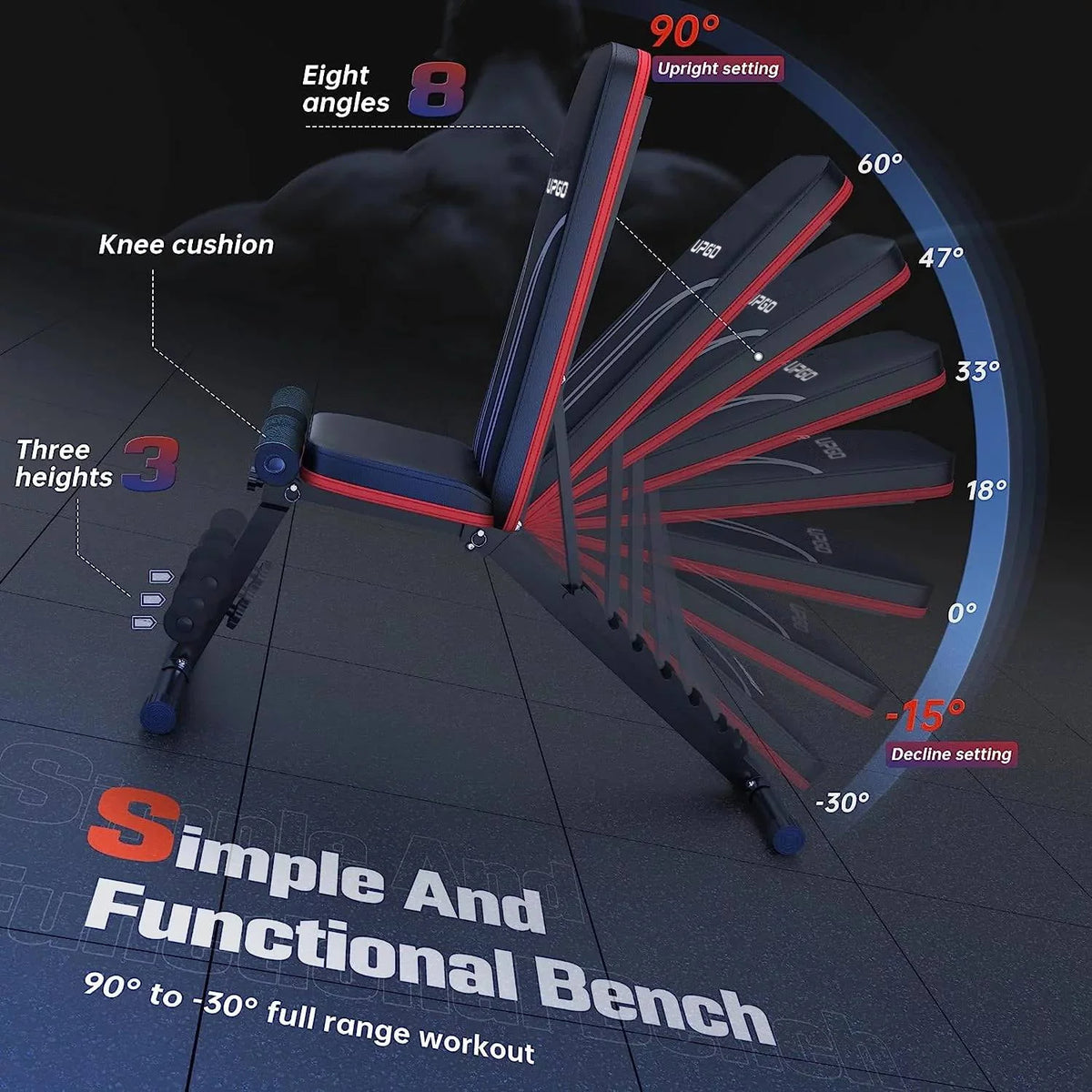 Adjustable Folding Weight Bench C1065