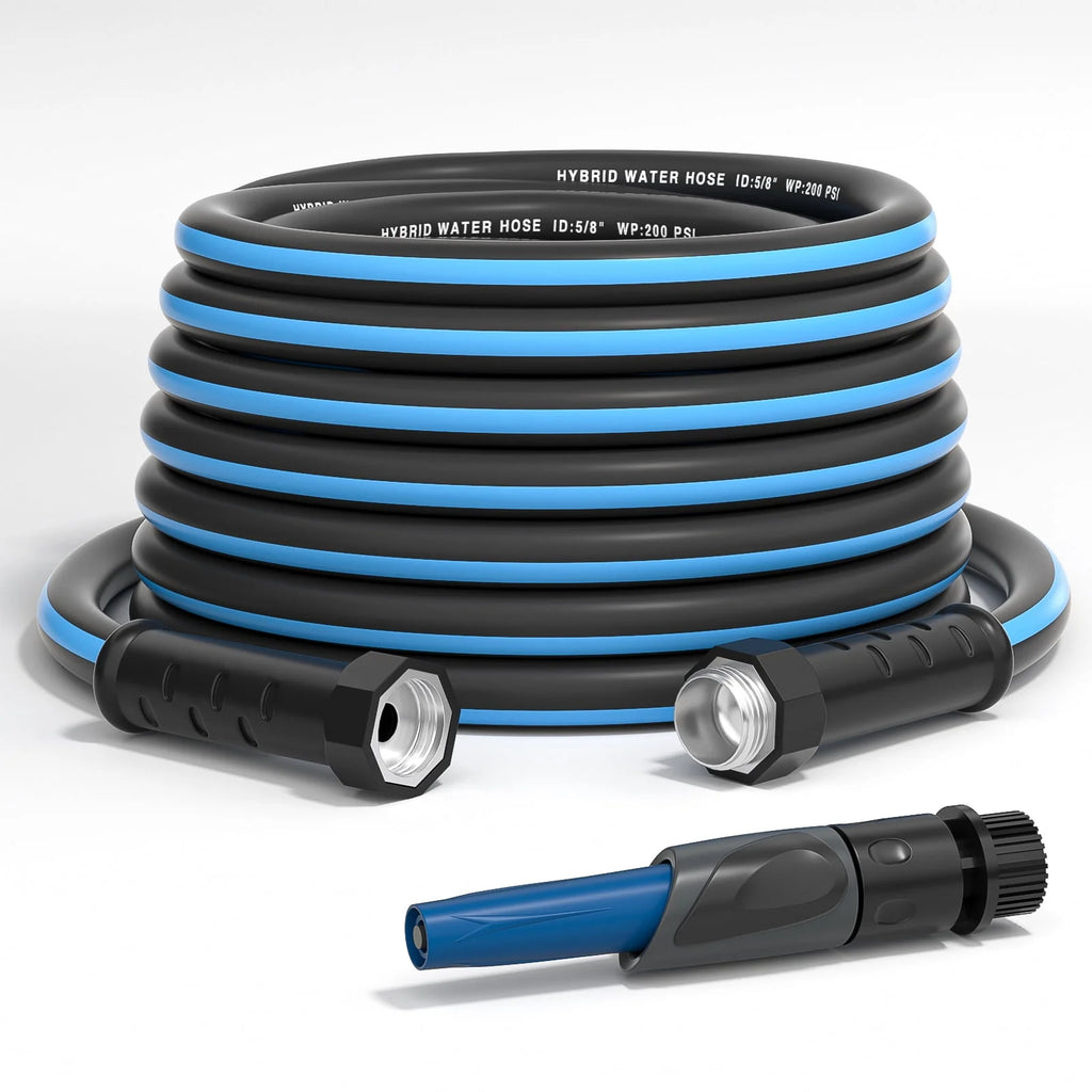 100ft x 5/8 Heavy Duty Garden Hose with Nozzle L86803