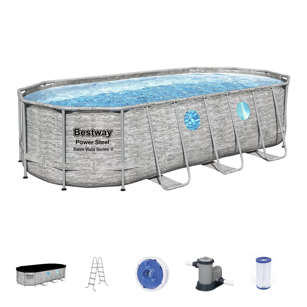 14' x 8'2 Above Ground Pool Set N20092
