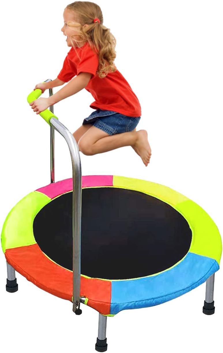 Folding Portable Kids Trampoline with Handle K8136