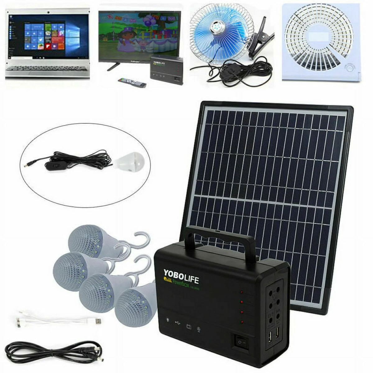 Portable Solar Panel Power Generator Kit M8554