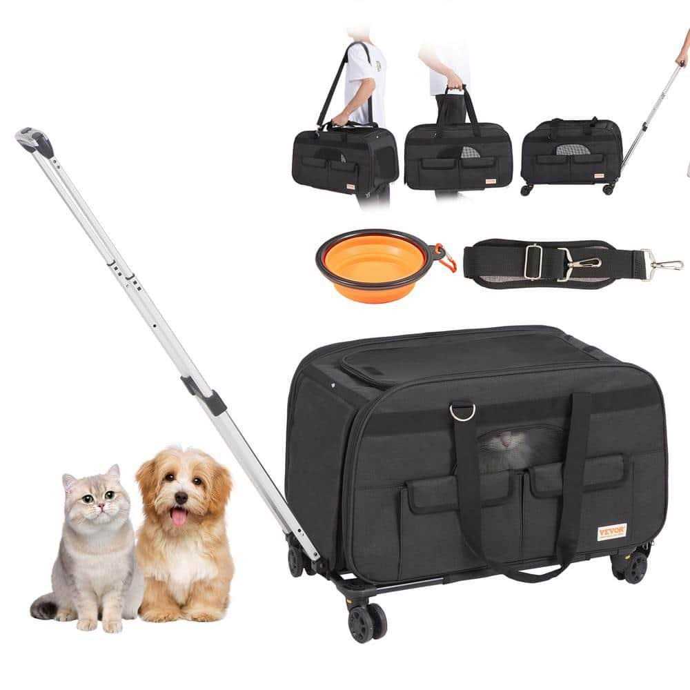 Cat Carrier with Wheels and Telescopic Handle F675567