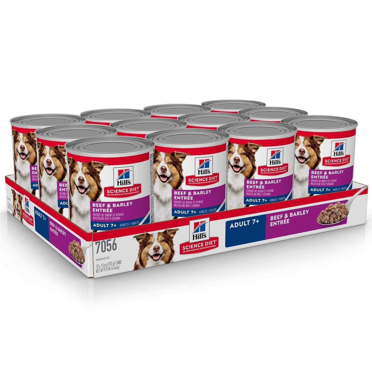 Adult 7+ Beef & Barley Dog Food T448