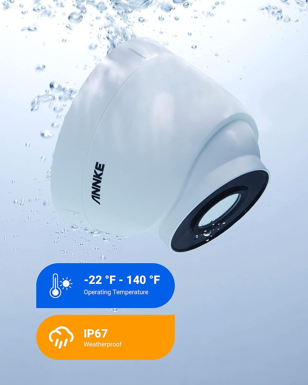 5MP PoE IP Turret Security Camera with Audio D765648