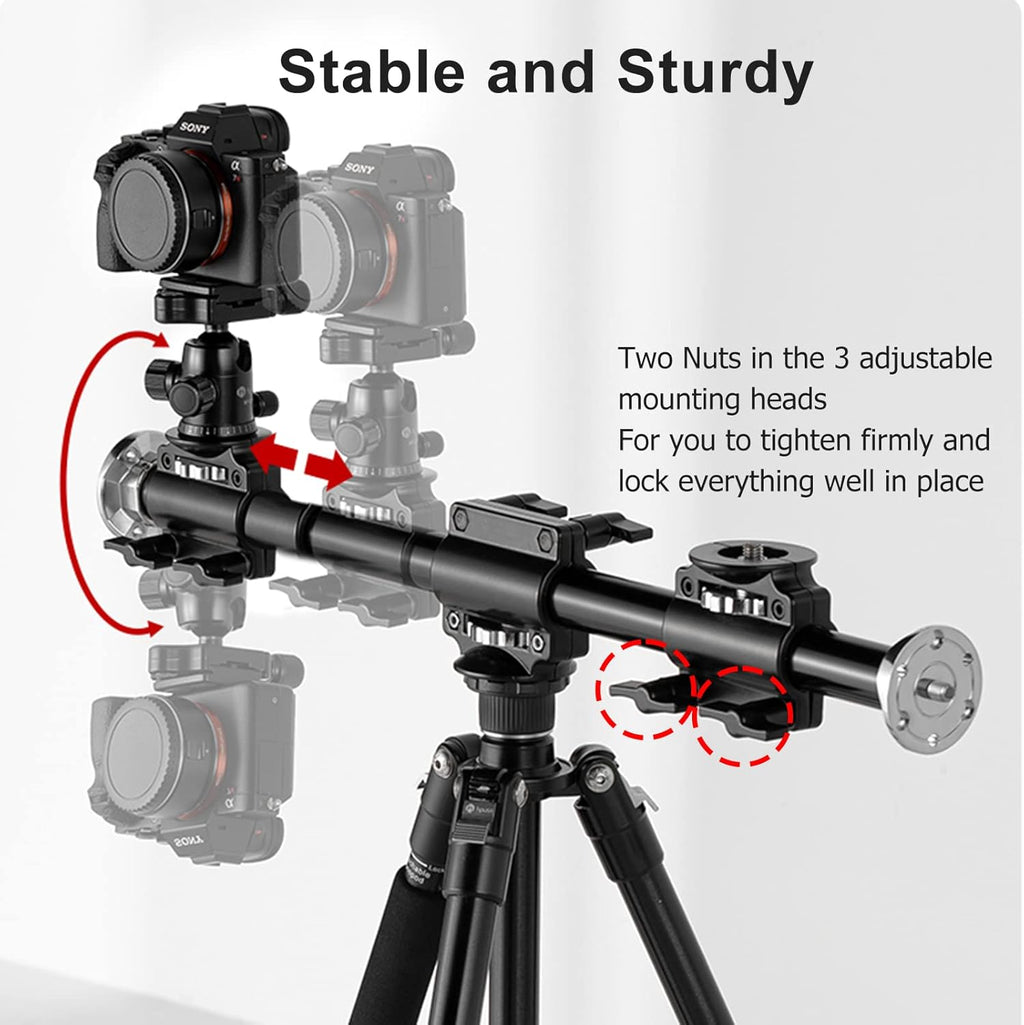 Horizontal Tripod Arm 40inches/100cm 3/8 Screw Extension Bar P774455