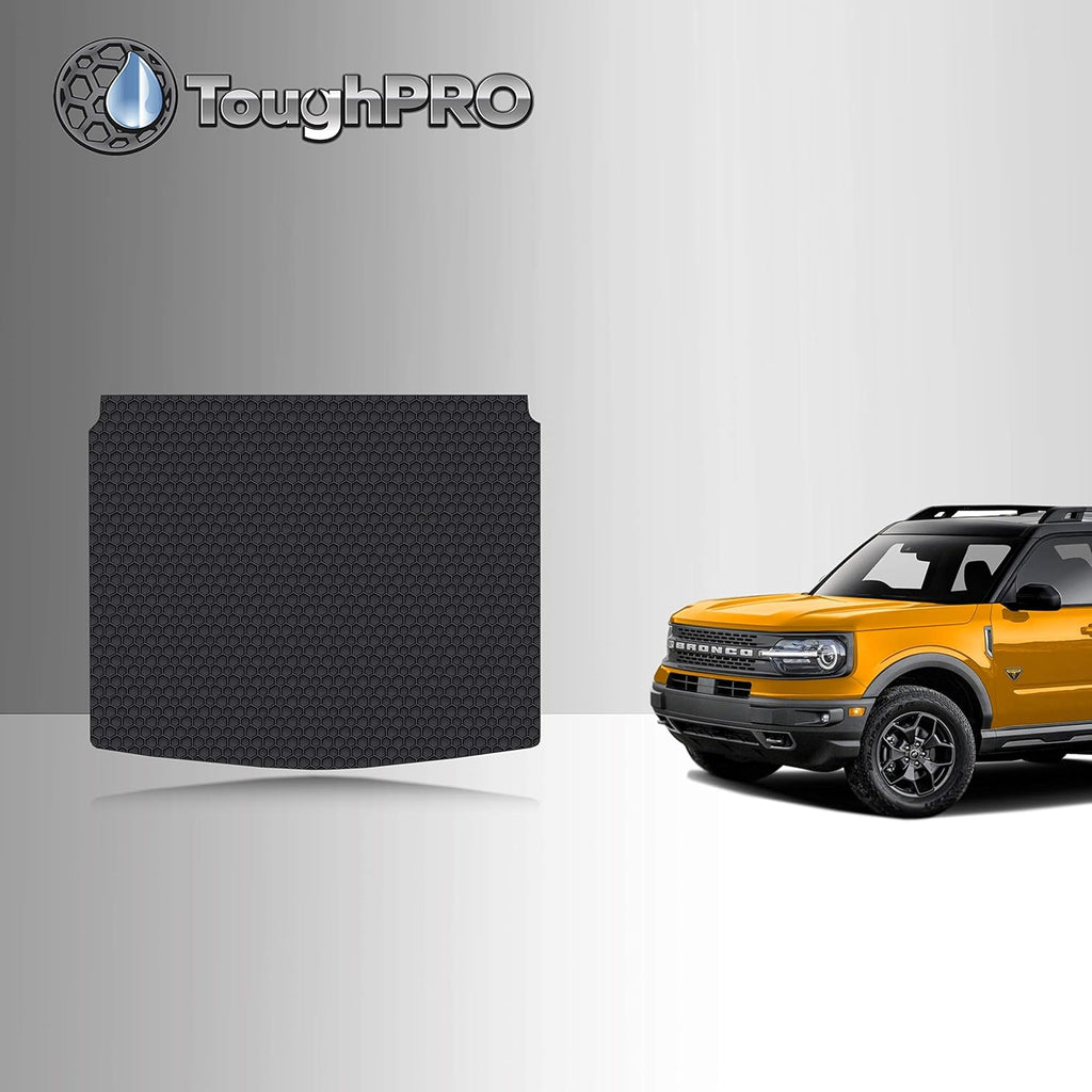 All Weather Heavy Duty Black Rubber Cargo Trunk Mats I40577