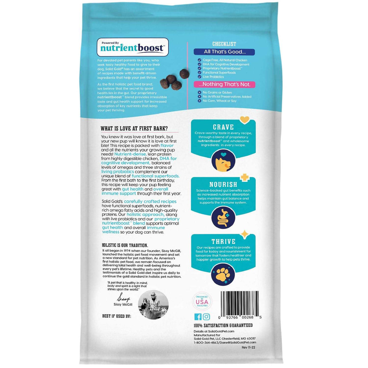 Solid Gold Chicken Dry Dog Food B337851