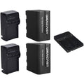 2 x 6600mAh Batteries with Chargers and Converter Kit B577938