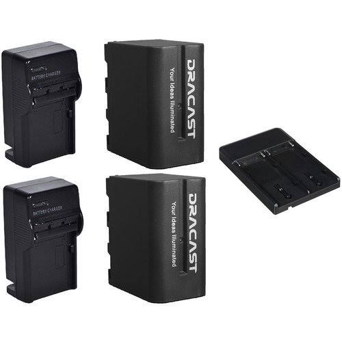 2 x 6600mAh Batteries with Chargers and Converter Kit B577938