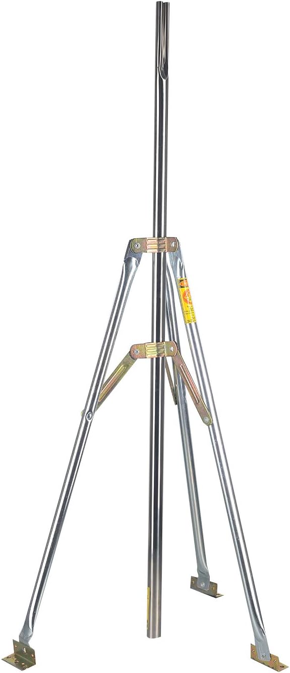 Antenna Tripod Mast Pole，Outdoor Antenna Mount，Heavy Duty Satellite Antenna Bracket with 39.4” Mast R764539