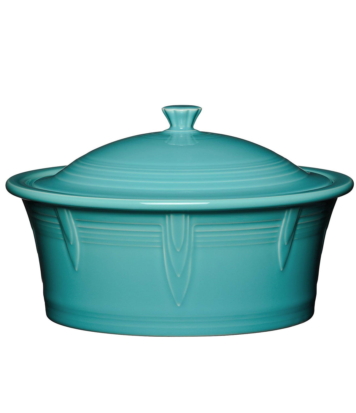 Turquoise Covered Casserole D13852