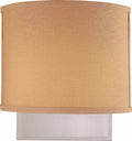 2-light Brushed Nickel Wall Sconce E4710