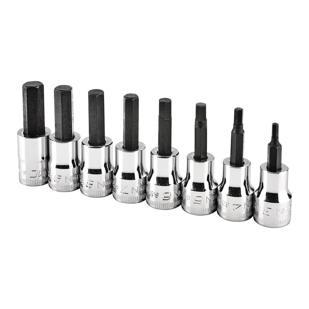 3/8 in. Drive Metric Hex-Bit Socket Set, 8-Piece H27222