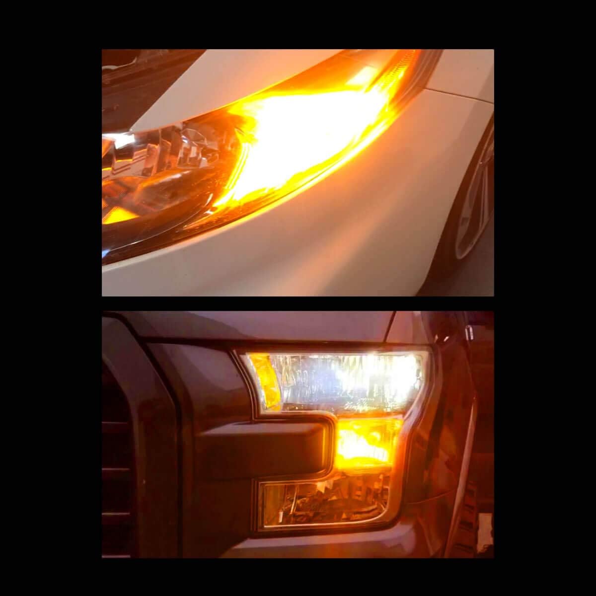 7443 LED Bulb CANBUS Ready Turn Signal Light Error Free Anti Hyper Flash Amber Yellow Pack of 2 S2108