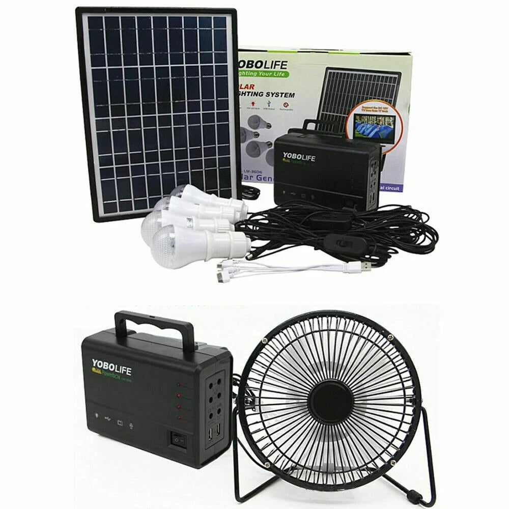 Portable Solar Panel Power Generator Kit M8554