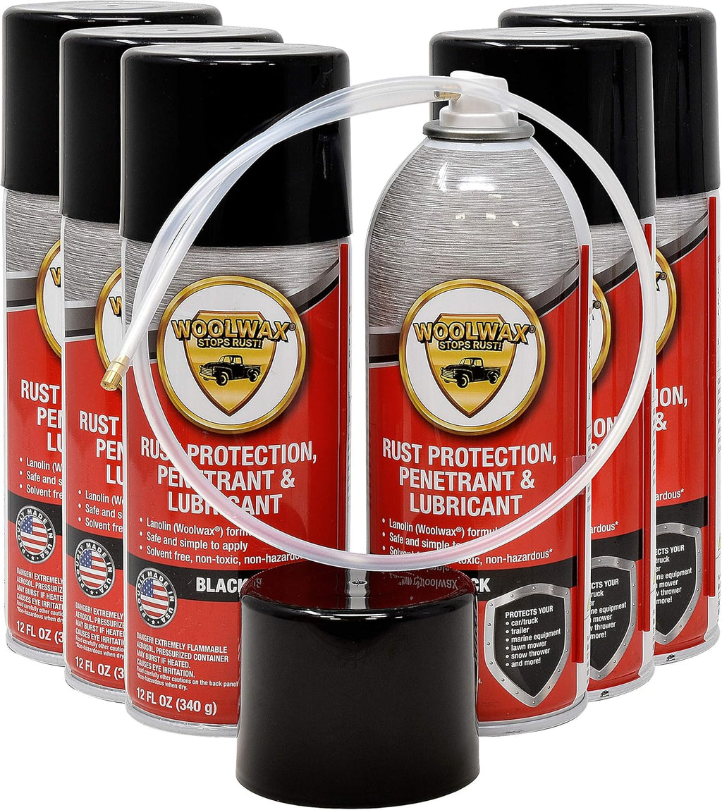 12 Oz Black Aerosol Spray Can 6 Pack I975