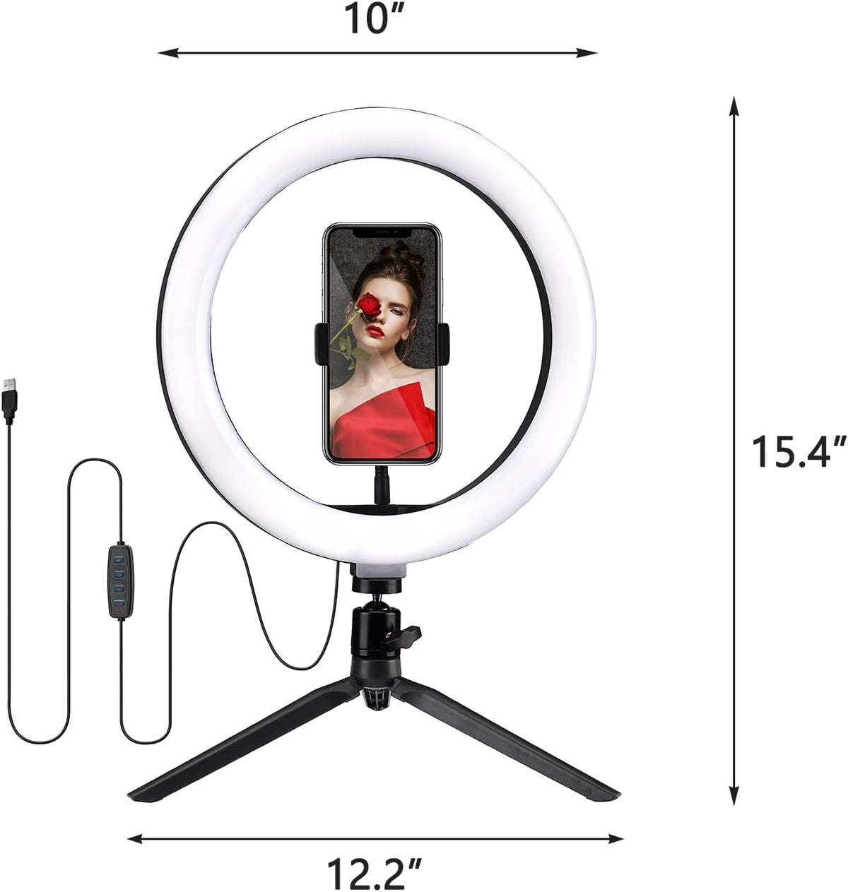 18 Ring Light with Tripod Stand and Phone Holder Y185